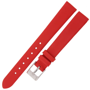 MARTA MG3 - 14mm - Gładki - CZERWONY - Skórzany pasek do zegarka