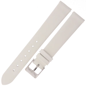 MARTA MG5 - 16mm - Gładki - BIAŁY - Skórzany pasek do zegarka