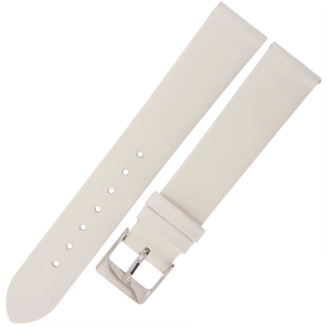 MARTA MG5 - 18mm - Gładki - BIAŁY - Skórzany pasek do zegarka