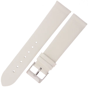 MARTA MG5 - 20mm - Gładki - BIAŁY - Skórzany pasek do zegarka