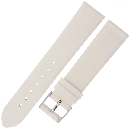MARTA MG5 - 20mm - Gładki - BIAŁY - Skórzany pasek do zegarka