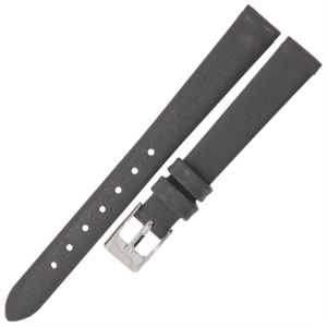 MARTA MG6 - 12mm - Gładki - SZARY - Skórzany pasek do zegarka