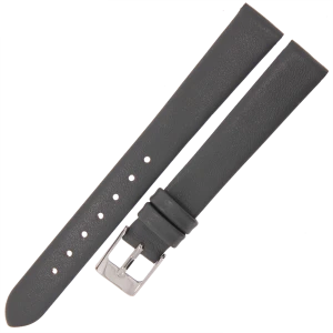 MARTA MG6 - 14mm - Gładki - SZARY - Skórzany pasek do zegarka