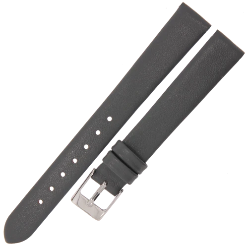 MARTA MG6 - 14mm - Gładki - SZARY - Skórzany pasek do zegarka