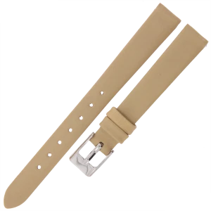 MARTA MG7 - 12mm - Gładki - BEŻOWY - Skórzany pasek do zegarka