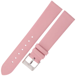 MARTA MG10 - 18mm - Gładki - RÓŻOWY - Skórzany pasek do zegarka