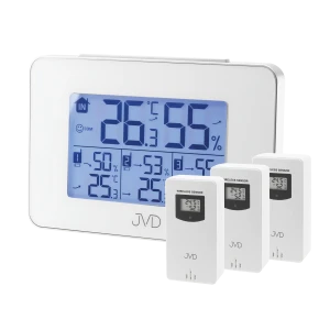 JVD T3364.1 - 13x9cm - Biały - Stacja pogody