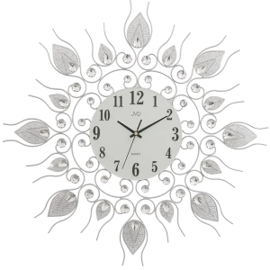 JVD HJ91.1 - 60cm - Srebrny - Zegar ścienny