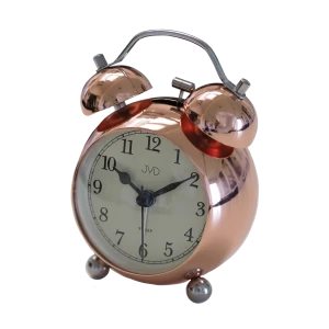 JVD SRP2809.6 - 12,5x9cm - Różowe złoto - Budzik