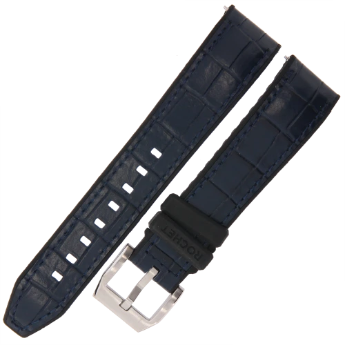 ROCHET Trocadero - CZARNY - 20mm - Hybrydowy pasek do zegarka