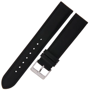 TEKLA E10 - 19mm - CZARNY - Skórzany pasek do zegarka