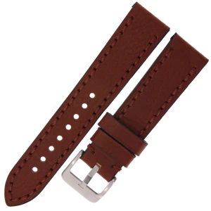 TEKLA PL20 - 20mm - Gruby - CIEMNY BRĄZ - Skórzany pasek do zegarka