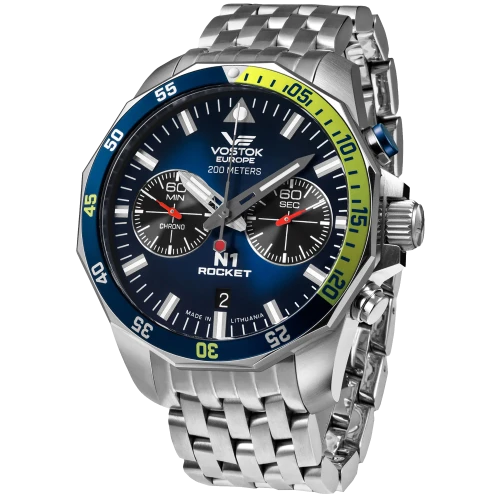 VOSTOK EUROPE 6S21-225A708B - Rocket N-1 Chrono - Męski - Zegarek na bransolecie