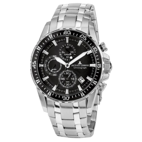 JACQUES LEMANS 1-2088D - Liverpool Chronograph - Męski - Zegarek na bransolecie