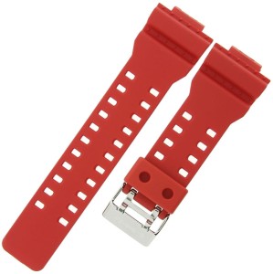 CASIO 10395226 - Pasek do zegarka - GA-100B-4A / GA-110FC-1A / GA-140-4A - Czerwony