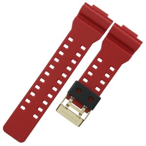 CASIO 10414842 - Pasek do zegarka - GD-100 / GD-100RF-4 - Czerwony