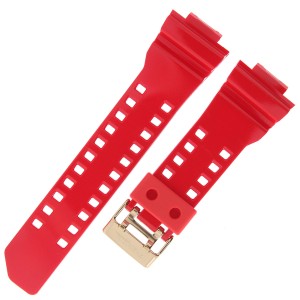 CASIO 10538352 - Pasek do zegarka - GA-400 / GA-400CX-4A - Czerwony