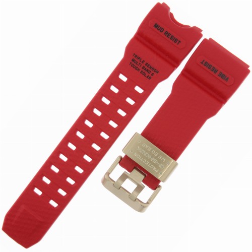CASIO 10553044 - Pasek do zegarka - GWG-1000 / GWG-1000GB-4A - Czerwony
