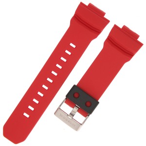 CASIO 10588990 - Pasek do zegarka - GAS-100RD-1A / GAW-100RB-1A - Czerwony