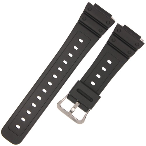 CASIO 10597558 - Pasek do zegarka - DWE-5600R-9 / GA-2100-1A / GA-2100SR-1A / GA-2100VB-1A / GA-B2100-1A - Czarny