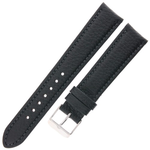 LAVVU Bison LSHUB18 - 18mm - CZARNY - Skórzany pasek do zegarka