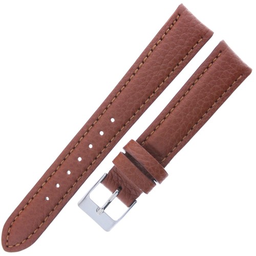 LAVVU Bison LSHUE16 - 16mm - ŚREDNI BRĄZ - Skórzany pasek do zegarka