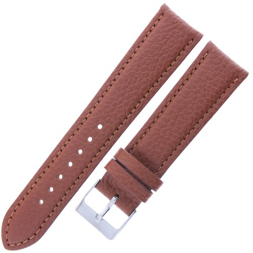 LAVVU Bison LSHUE20 - 20mm - ŚREDNI BRĄZ - Skórzany pasek do zegarka