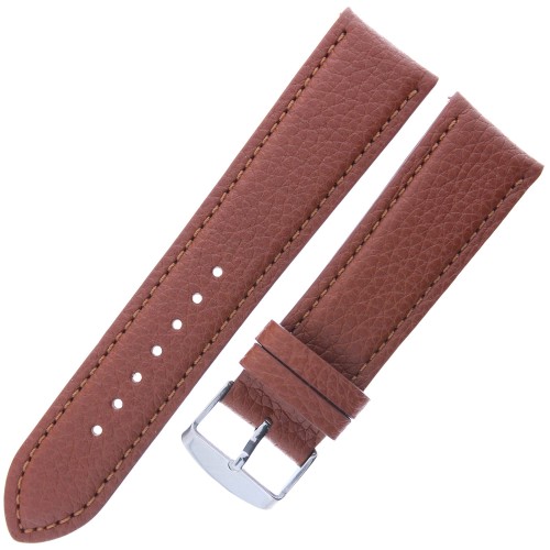 LAVVU Bison LSHUE22 - 22mm - ŚREDNI BRĄZ - Skórzany pasek do zegarka
