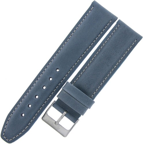 LAVVU Classic LSKUJ22 - 22mm - NIEBIESKI - Skórzany pasek do zegarka