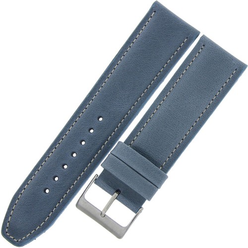 LAVVU Classic LSKUJ24 - 24mm - NIEBIESKI - Skórzany pasek do zegarka